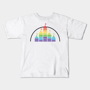 Castle (Black Rainbow) Kids T-Shirt